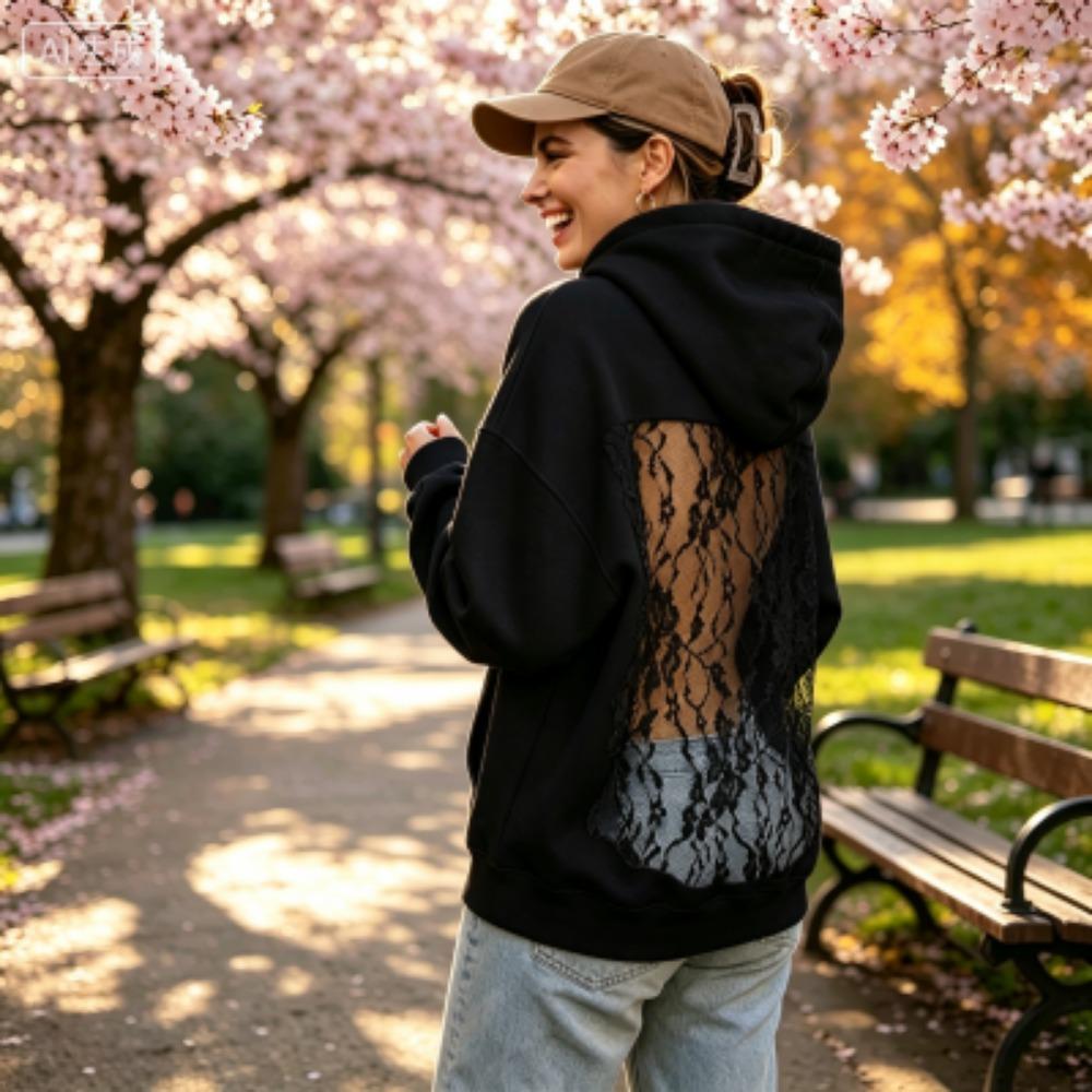 Street Fashion Women s Transparent Mesh Hoodies XS-XXL Size Women Outdoor Casual Streetwear Sweatshirt Women Clothing Top XS