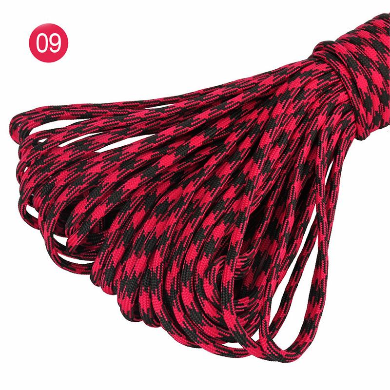 5/10/20M 5mm Parachute Cord 7 Core Strand Ropes Camping Tent Rope for Outdoor Bundling Bag Climbing Cords DIY Material