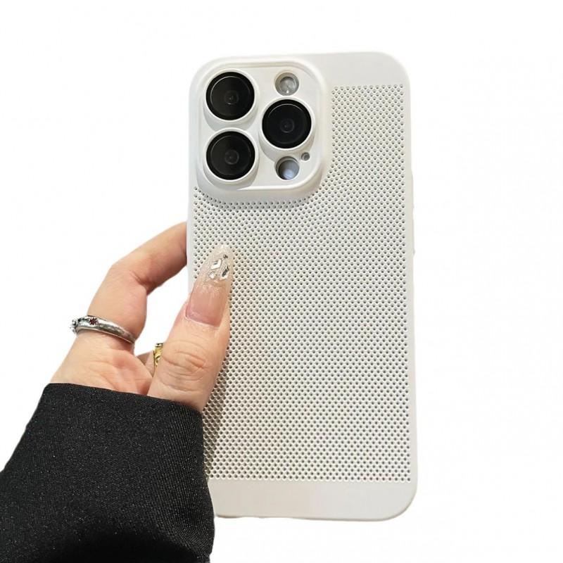 Ultra Thin Matte PC Phone Case With Grid Ventilation IPhone 16 Pro Max 17 Full Coverage Anti-Slip Shockproof