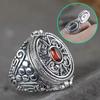 Adjustable Openable Finger Ring Antique Opening Ring Unique Gawu Box Ring  Storage Container