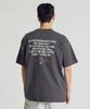 Nyuballanseu Nbneg31663 / Uni Sunny Rainy Lettering Short Sleeve T-Shirt (Charcoal)