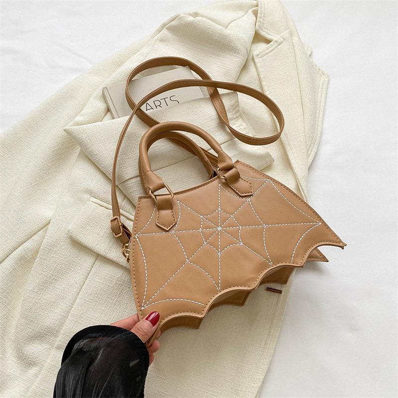 

Personalized bat handbag bag women s new summer embroidery thread solid color shoulder bag popular trend messenger bag bag хакі