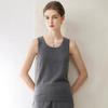 Kangsai Women's 100% Cashmere Sleeveless Knit Vest - Loose Fit, Round Neck, Ideal for Spring & Autumn 2026