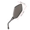 Pair of Motorcycle Modification   Rearview Wing Mirror Motorbike Accessory Black