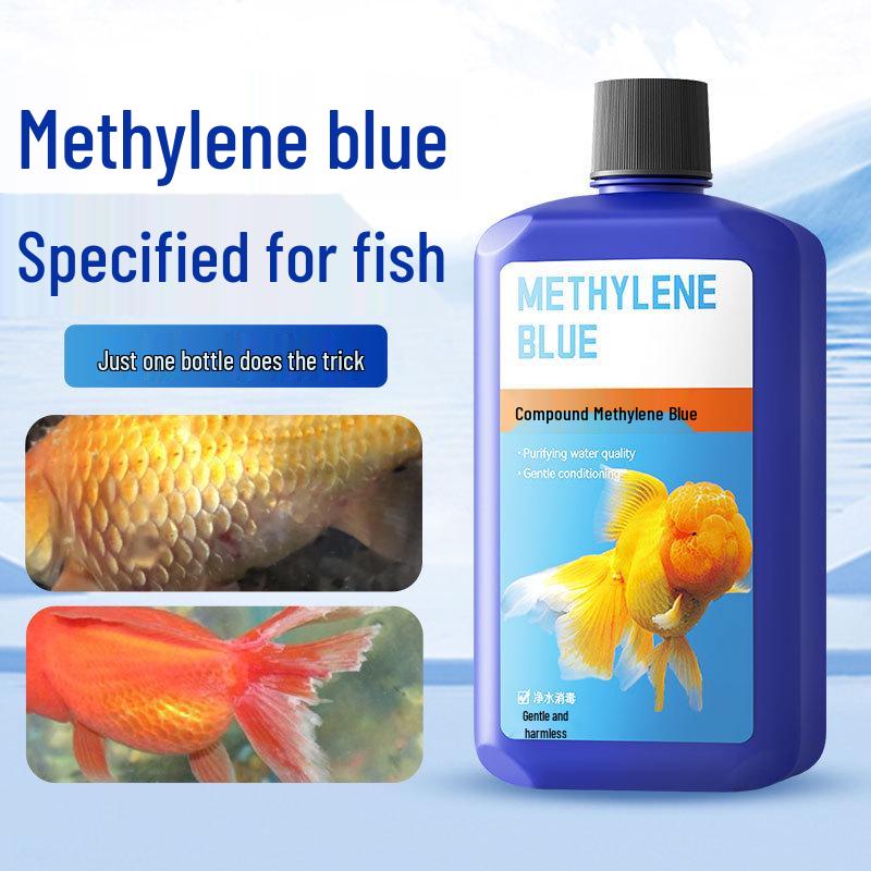 

Methylene Blue Aquarium Disinfectant & Antibacterial Treatment for Fish Body Rot and Saprolegniasis Methylene Blue 350ml [1 Bottle]