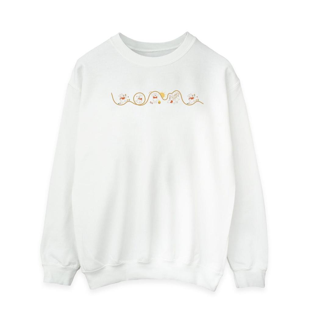 Disney Mens Winnie The Pooh Tigger Line Sweatshirt