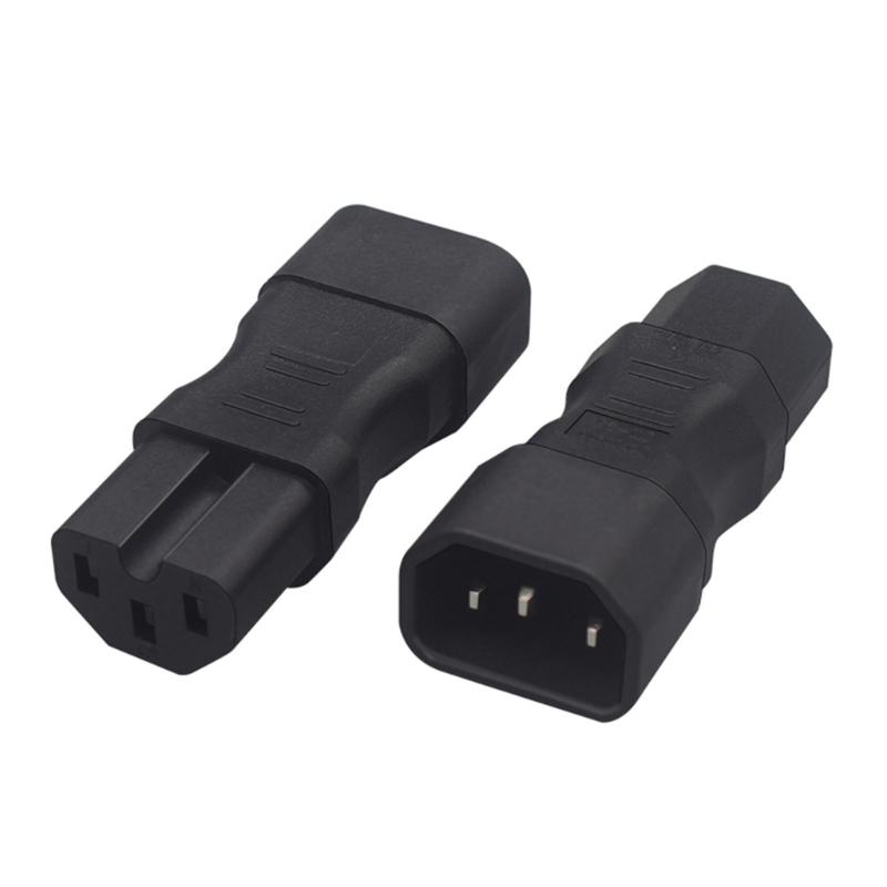 Portable Male To Female C14 To C13 Adapter C14 To C15/C14 To C5/C14 To C7 Power Cable Adapter Transfer Plugs ABS-made