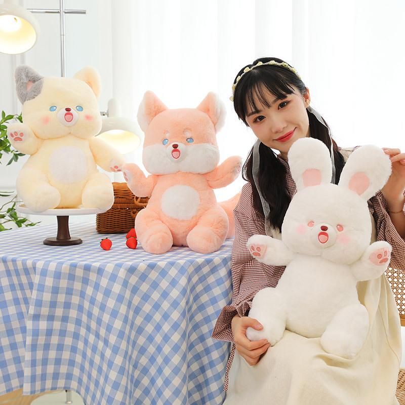 Bear Animal Plush Toy Cartoon Doll Home Desktop Decoration Throw Girls Pillow