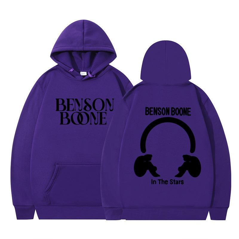 Hooded Sweater Harajuku Funny Benson Boone Sweater Long Sleeve Men's and Women's Pullover