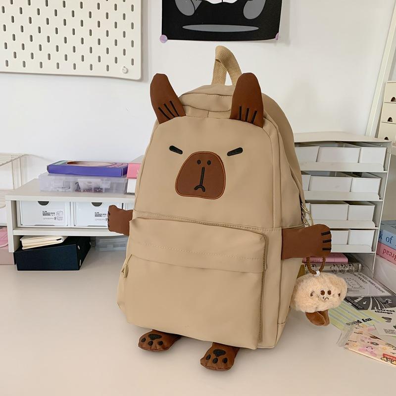 School bag girl cute junior high school student large capacity versatile backpack college student niche ugly shopping backpack