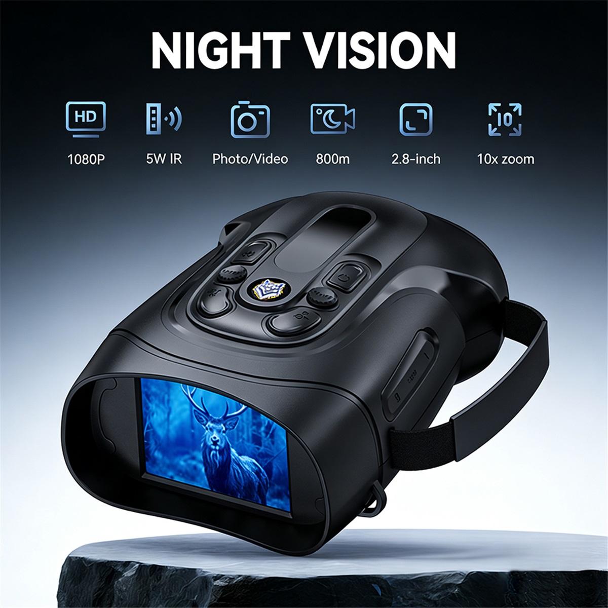 Night Vision Binoculars Goggles 10X Digital