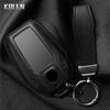 Leather Car Key Case Cover Shell For Bmw X3 G01 G31 X5 G05 X4 G02 G30 G32 I8 I12 I15 X7 M5X F20 G12 G11 5 7 Series Led Display