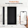 Oil Tray Kitchen Counter, Kitchen Tray for Oil Bottle, Made of Soft Silicone, Protect Bottles from Cracks and Scratches, Smooth, Easy to Clean, Keeps