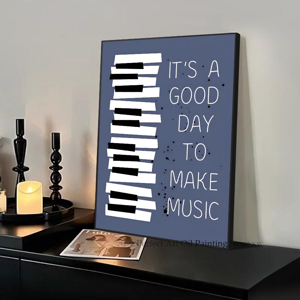 1PC Abstract Jazz Music Festival Record Player Symbol Art Poster Paper Print Home Living Room Bedroom Entrance Bar Restaurant