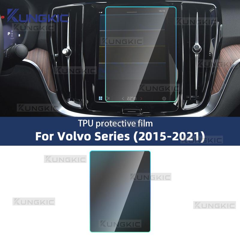 For Volvo XC60 XC90 XC40 S90 S60 S40 V60 V90 2015- Car GPS Navigation Screen Toughened Protective Film Interior Sticker
