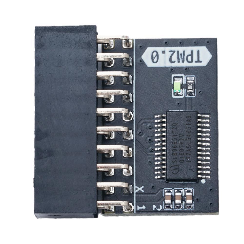 TPM 2.0 Encryption Security Module 20Pin TPM2.0 Module PCB Material Safe Stable Standalone Crypto Processor TPM2.0 Module