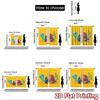 2D flat printing 2pcs Party Curtains Cute Colorful Turtle Plant Digital Printed Polyester Drapes Festive Curtains Perfect for