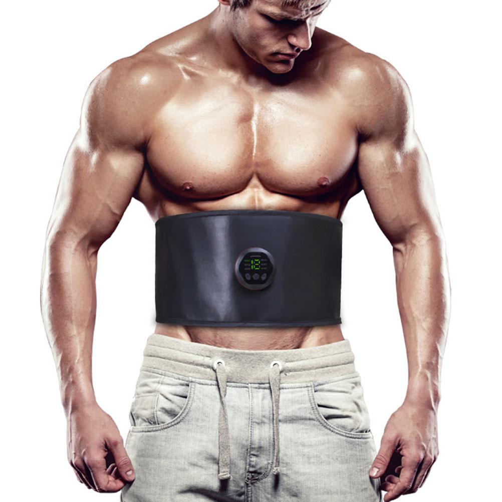 EMS Abdominal Muscle Belt Abdominal Muscle Pad Liquid Crystal Display 6 Modes 15 Levels Adjustable  Slimming Belt