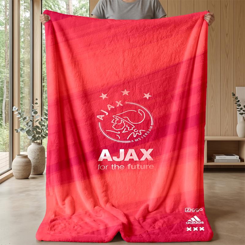 Ajax Amsterdam Theme blanket Soft Flannel Fleece Blanket Warm Lightweight Throw Blanket for Home Sofa Bed