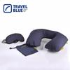 Set di cuscini da viaggio gonfiabili a forma di U TRAVEL BLUE