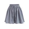 Women's Plus Size Elastic Waist Wide Leg Shorts - Summer Casual Korean Style
