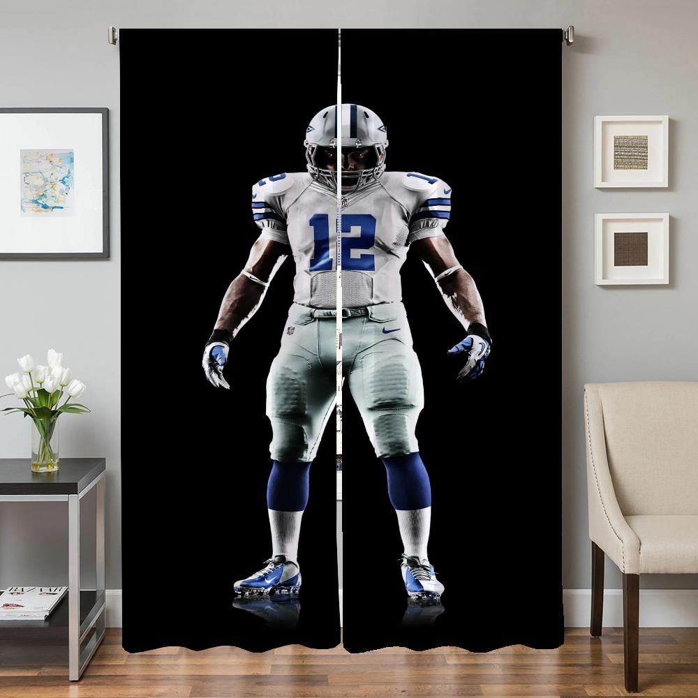 

Window Kitchen Curtains for Living Room 2 Pieces Blackout Curtains Door Curtain C-cvowboys Clubs Partition Bedroom Decoration W50xH70cmx2pcs-CL