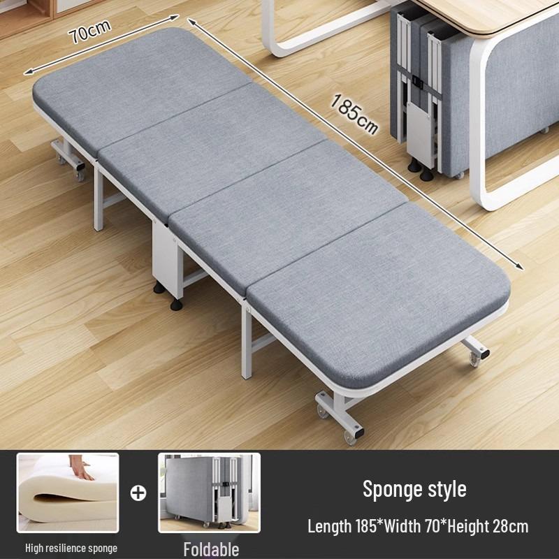 Portable Folding Bed & Mat for Office Lunch Breaks - Convertible, Single-Use, Sit or Lie Down Option