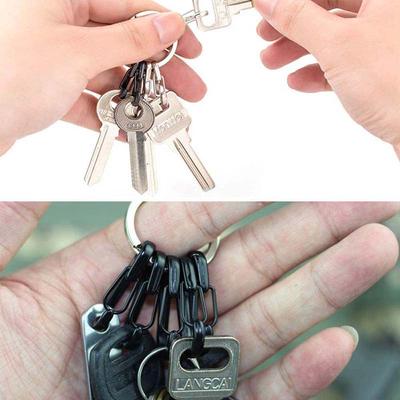 Backpack Camping Keychain Clasps Small Tiny Alloy Mini Carabiner Clips Hook Spring Snap Hanging Buckle