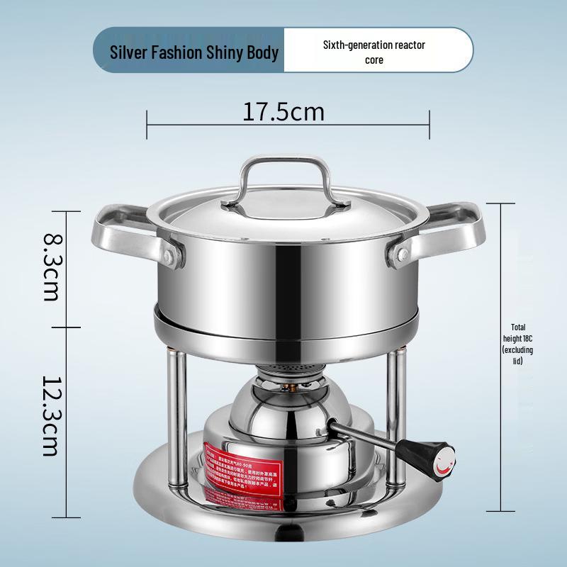 Wutuo Stainless Steel Inflatable Single Hot Pot