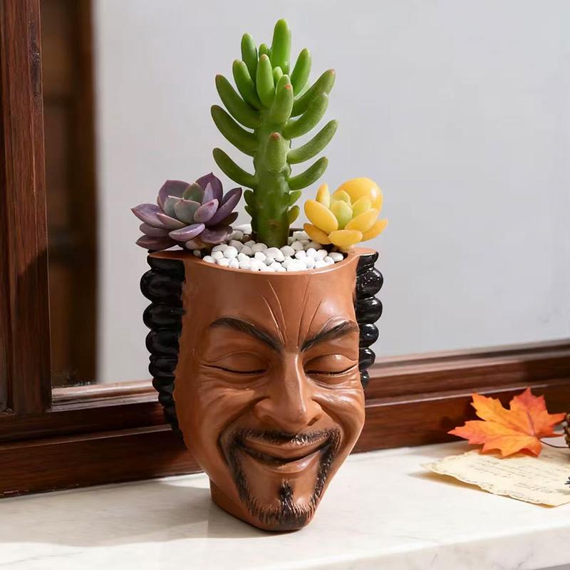 Creative  Style Flowerpot Green Potted Plants Container Home Courtyard Garden Decoration Resin Handicrafts Ornament
