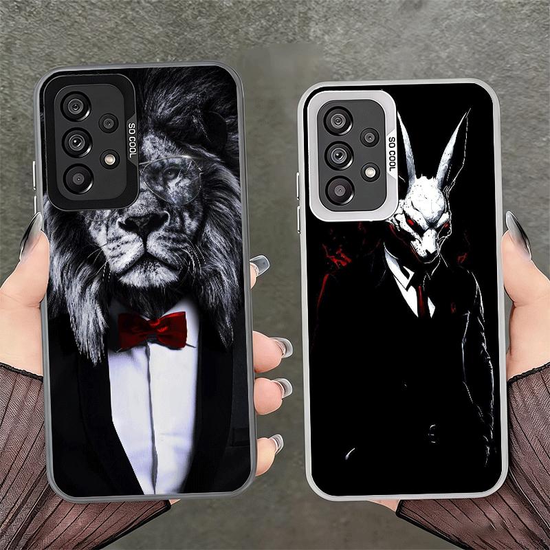 Man Suit Shirt Tie Cool Shockproof Phone Case for Samsung A17 A16 A15 A14 A37 A57 A36 A56 A26 A35 A55 A25 A34 A54 A24 A13 A23 A3