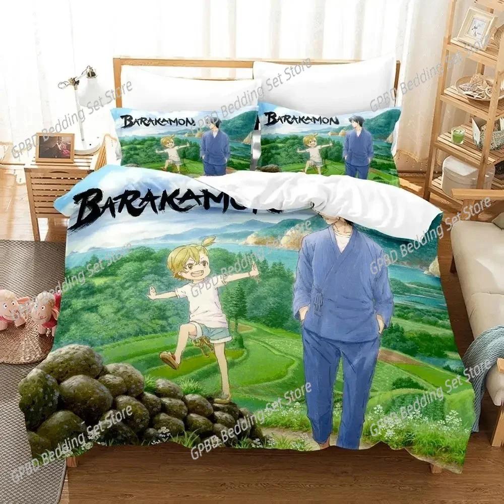 Barakamon 3D NEW Duvet Cover Pillowcase Bedding Set Adult Boy Girl Bedroom Decoration Children Single Double Large