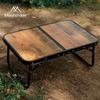 Retro Portable Folding Table for Outdoor Camping and Self-Driving Tours