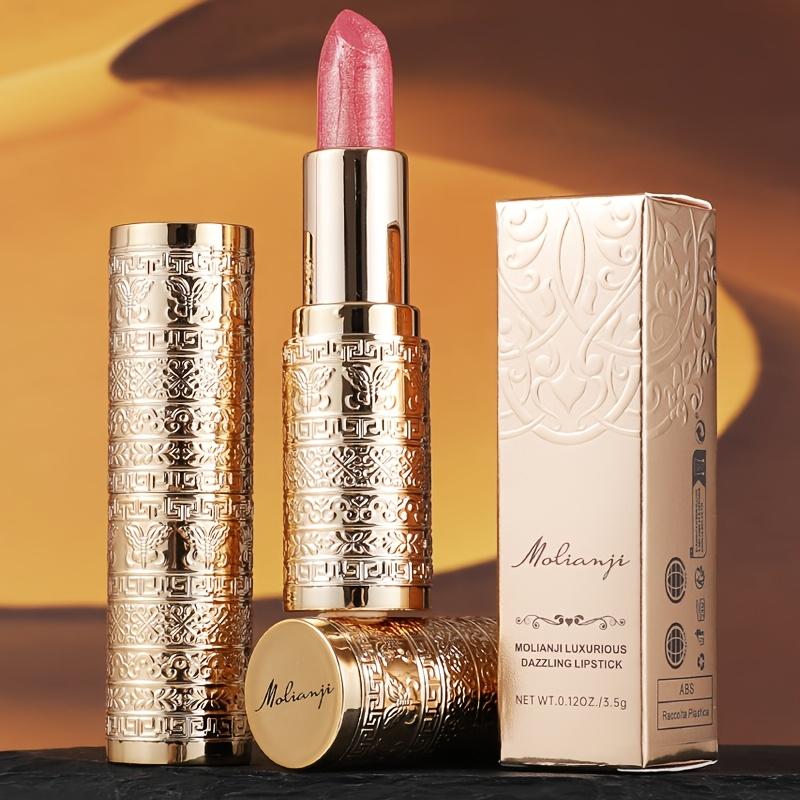 Long-Lasting Shimmer Lipstick with Pearl Finish Hydrating & Waterproof Lip Gloss In Mixed Pink & Red Shades Perfect Holiday Gift