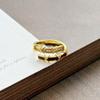 Angola Red Drop Oil Transfer White Opening Ring Retro Women'S Niche High-End Sense Light Luxury Temperament Ring