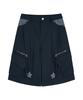 Awoseiawo Star Check Color Block Bermuda Shorts Navy