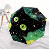 1pc Cartoon Star Cat Pattern Automatic Umbrella is Fashionable and Good Looking, a Portable 3 Fold Umbrella, Suitable for Travel and Daily Use,