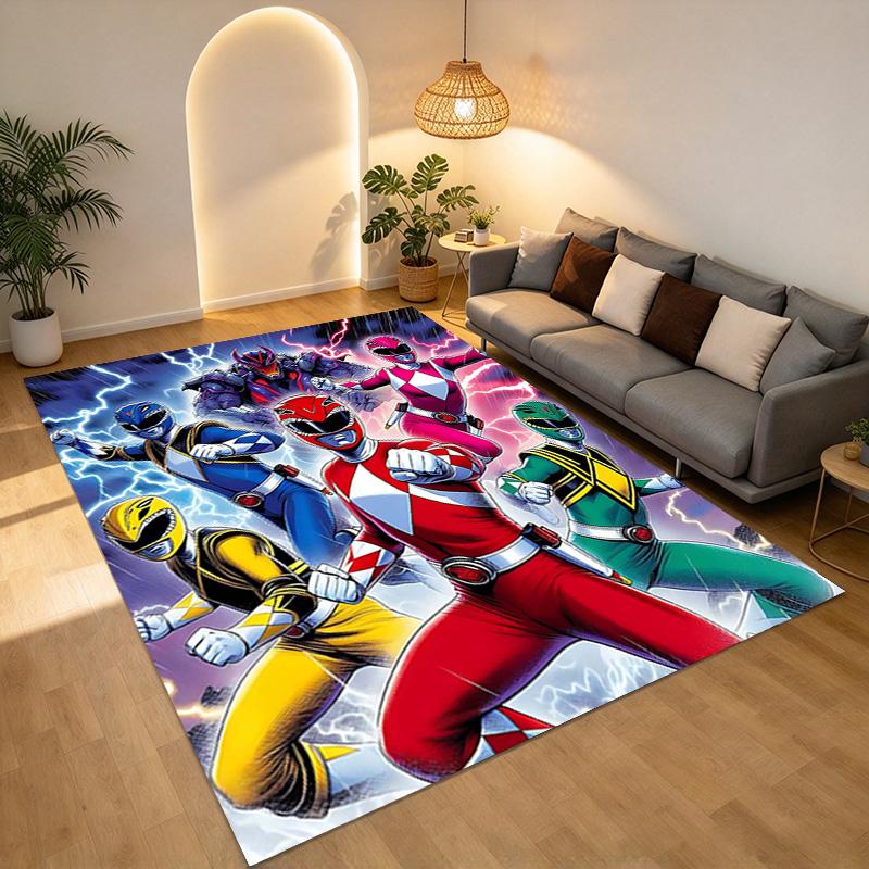 Power Rangers Living Room Nonslip Area Rug Soft Carpet For Bedroom Game Playroom Sofa Office Home Decor Doormat Christmas Gift C9261844