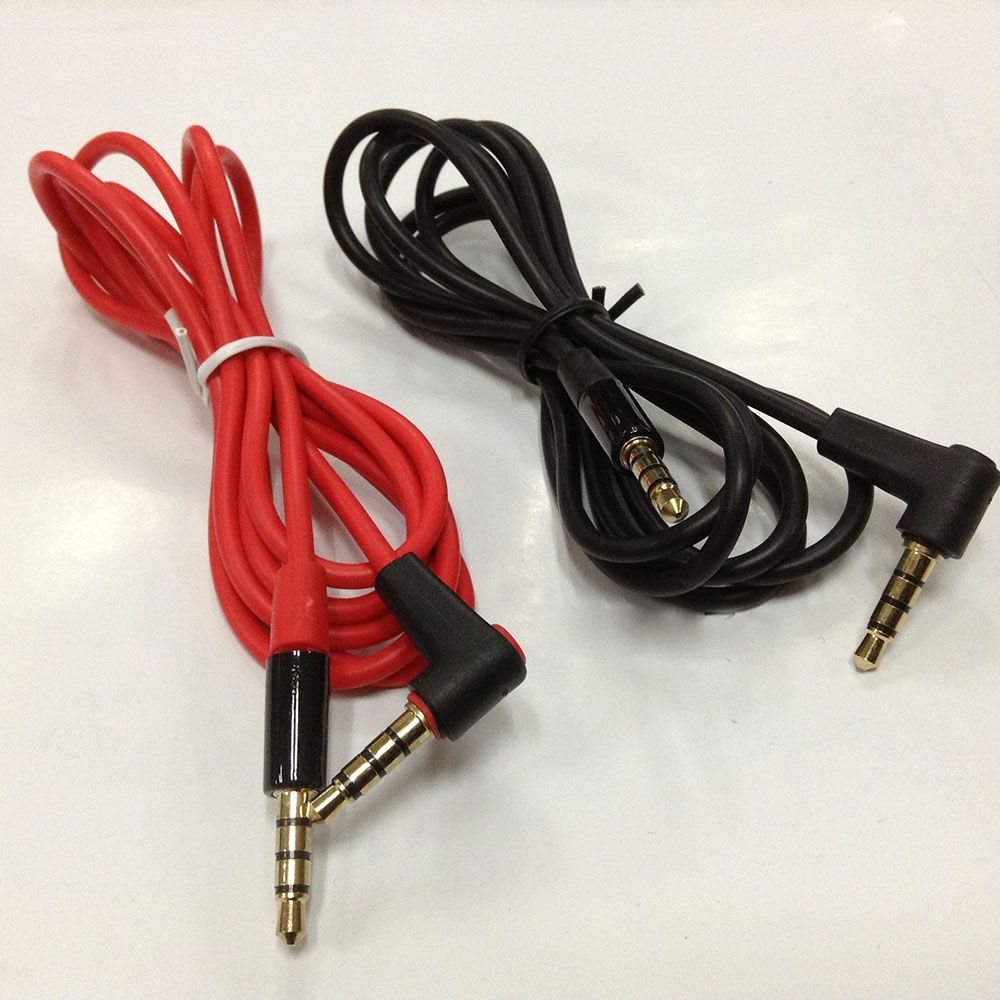 Speaker 90 Degree Angle Head Male To Male AUX Cord Replacement Audio Cable Extension Line Connector