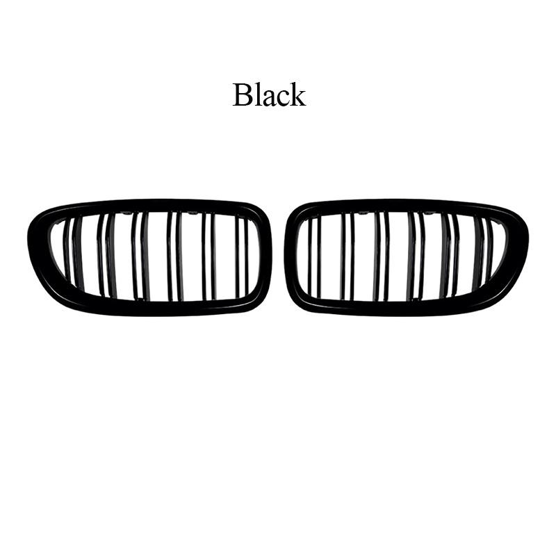 Car Front Bumper Racing Grille Front Kidney Dual Line Grilles For BMW 5 Series F10 F11 2011-2017 Car Front Grill Replacement