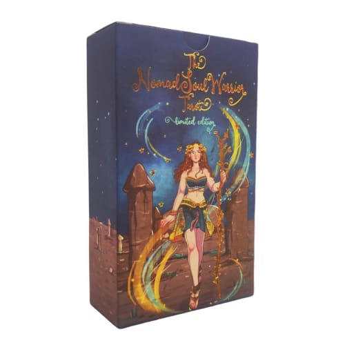 Zwxqe Tarot Deck, Nomad Tarot Card Book, Portable Deck with English Guidebook, Interactive 78-Card Set, for Tarot Lovers, Beginners, Enthusiasts, and