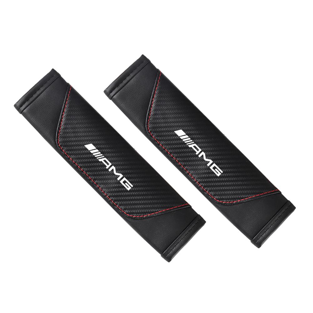 1/2pcs Car Seat Belt Cotton Safety Belt Shoulder Cover Breathable Protection For Mercedes Benz AMG W203 W206 W220 W205 W210 W108