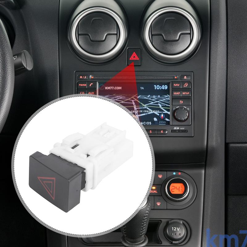 4-pin Hazard Warning Light Switch 25290-JD00A for Nissan Qashqai J10 2007 2008 2009 2010 2011 2012 2013 Car Interior Accessories