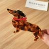 Essigsäure Dackel Hundehaarspange Groß Cartoon Haarspange Mode Dackel Haarkralle Streetwear