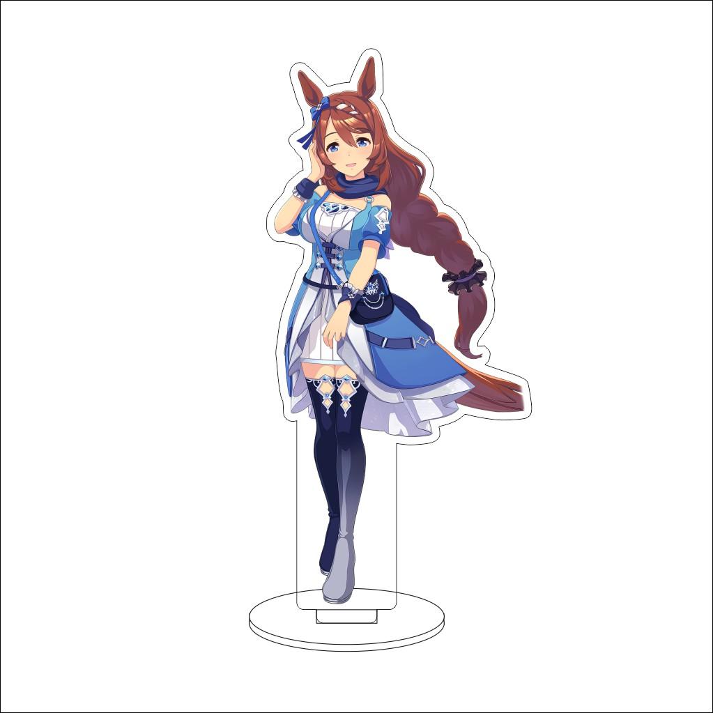 16CM Anime Pretty Derby Cosplay Acrylic Stand Ornaments Taiki Shuttle Grass Wonder Mejiro McQueen Figure Stand Halloween Gifts