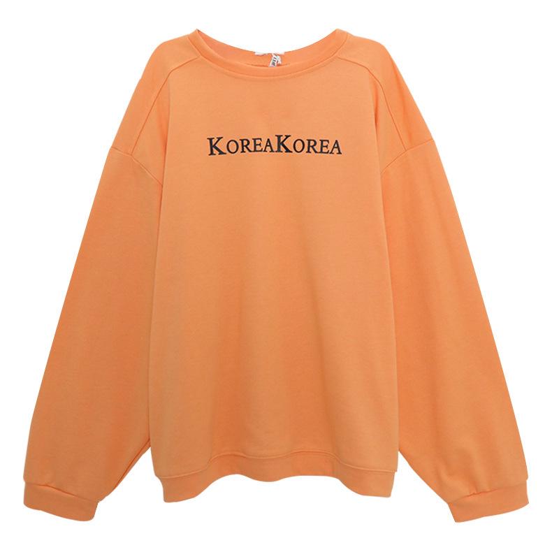 Dame Lyseblå Retro Street Style Koreansk Løs Genser