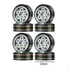 1/18 Tire Wheel Brass Counterweight Wheels RC Car Spare Part High Strength Metal Rim Hub for