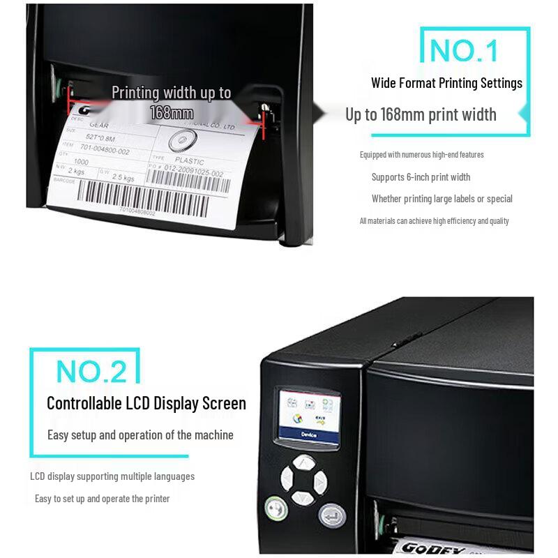 GODEX EZ6350i 168mm Desktop Label Printer CN plug (adapter included)