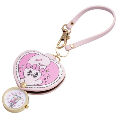 Fieldwork (Fieldwork) Pocket Watch Analog Ladies Esther Bunny Die-Cut Keychain KC Cute Pink PI ESB004-1