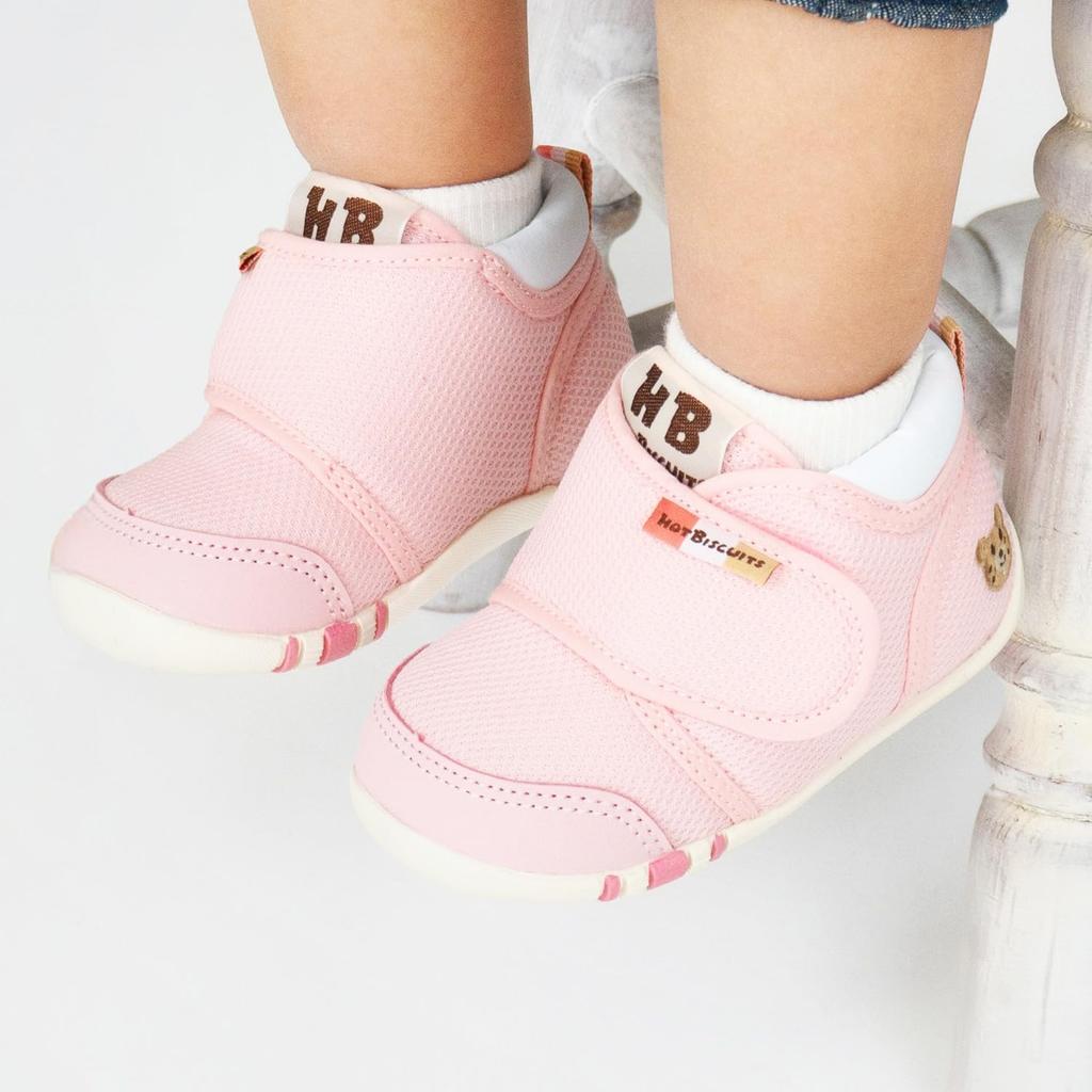 MIKIHOUSE HOT BISCUITS First Baby Boys and Shoes, Girls, Pink, 11.5cm, 70-9324-140